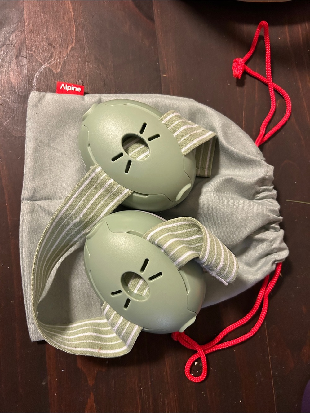 Alpine Infant Sage Green Protective Ear Protection